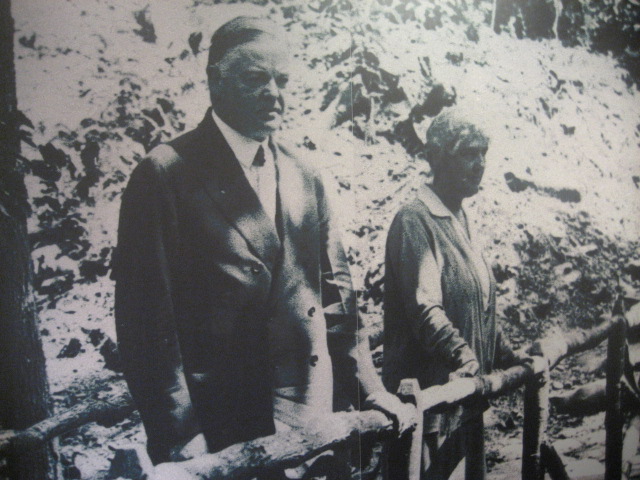 President and Mrs. Hoover at Camp Rapidan