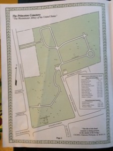 Map of Princeton Cemetery, 2011